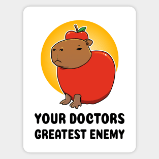 Your doctors greatest enemy Capybara Magnet